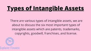 Types of intangible assets