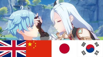 Auntie Shenhe in all 4 languages | Genshin Impact Shenhe