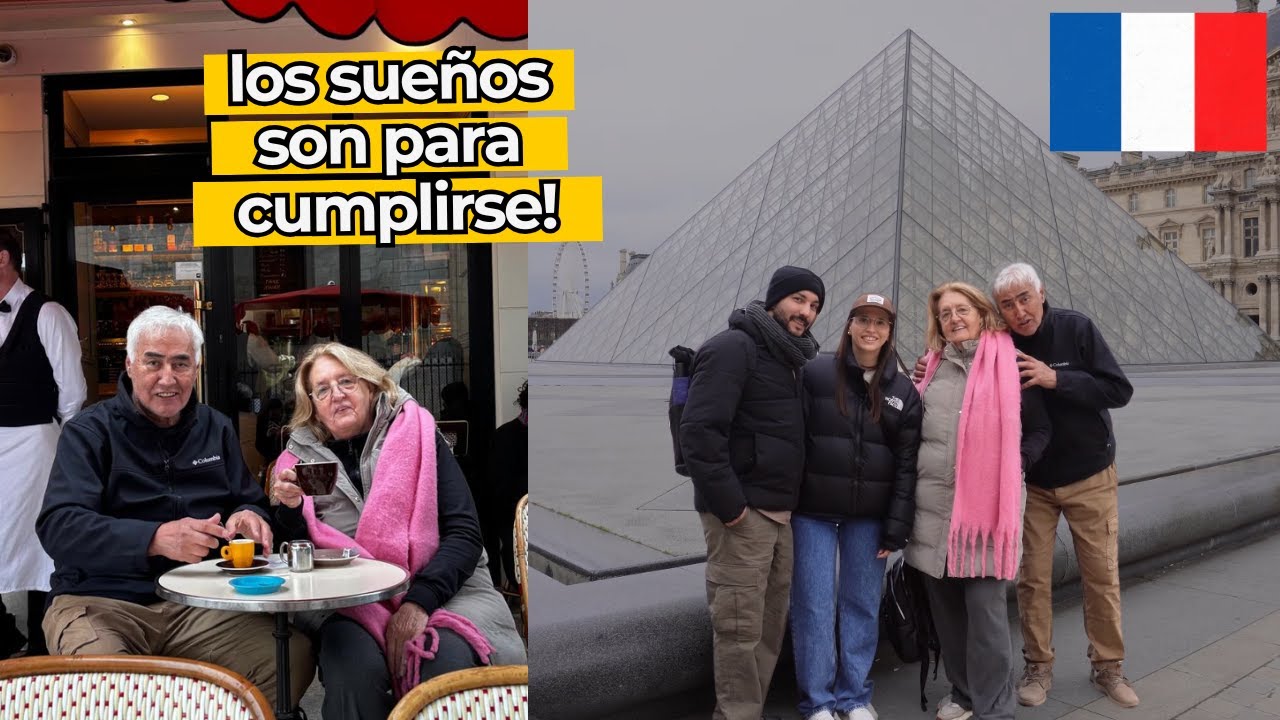 Mis ABUELOS NUNCA imaginaron conocer PARÍS… y lo hicimos realidad 🇫🇷❤️