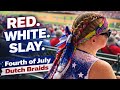 Slaying the 4th of July 🇺🇸 Red, White &amp; Blue Dutch Braids at Wrigley Field