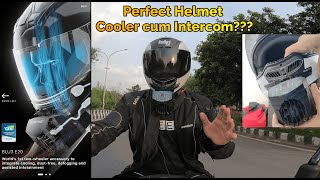 I Installed AC on my Benelli TRK 502 X| Helmet Cooler & Intercom | E20 Bluarmor Detailed Review #V13