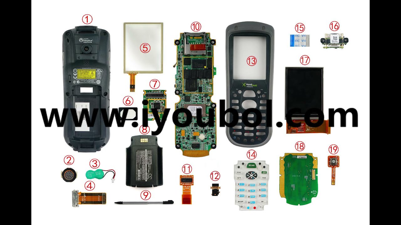 LCD Module and Touch Replacement and Anyother components for Honeywell Dolphin 7600 Dolphin 7600BP