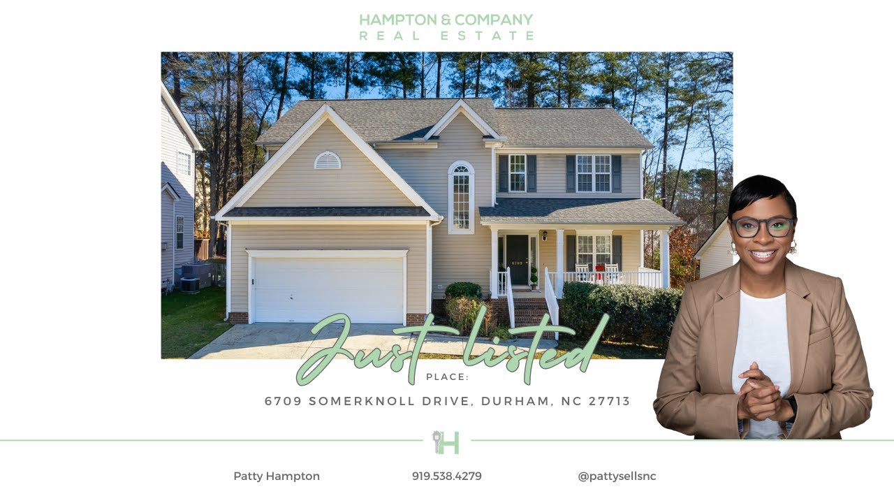 Home For Sale 6709 Somerknoll Drive, Durham, NC 27713 YouTube