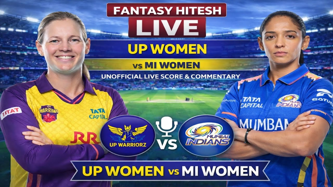 🔴Live: UP Warriorz vs Mumbai Indians | 10th Match | Live Cricket Score & Commentary