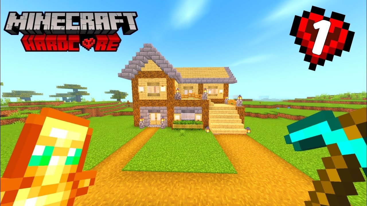 Minecraft Pe 1.21 Hardcore Series EP-1 | A Perfect Start?🥺🔥 | (Hindi)