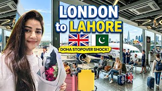 London to Lahore Travel Vlog ✈️ | UK to Pakistan Full Journey (Fun + Flight Experience 😍)