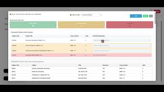 Class Scheduling Demo