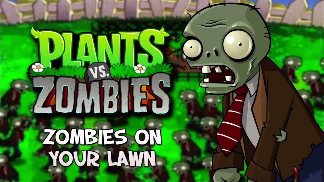 Песня зомби игра. Растения против зомби Zombie in your Lawn. Растения против зомби джава. Plants vs Zombies Zombies on your Lawn.