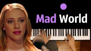 Mad World (OST "Riverdale") ● караоке| PIANO_KARAOKE ● ᴴᴰ + НОТЫ & MIDI | orig. Gary Jules chords