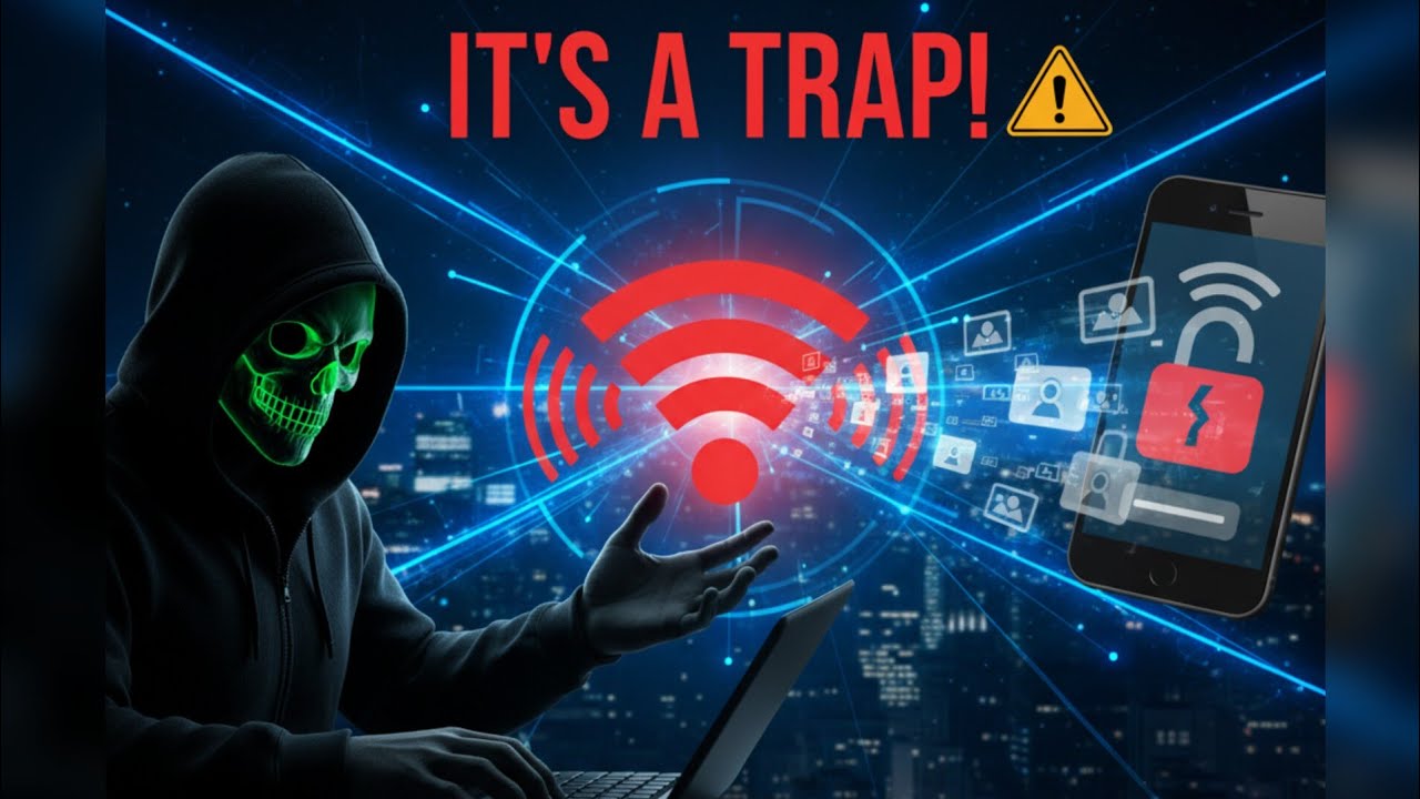 Free public wifi scam alert 🚨 