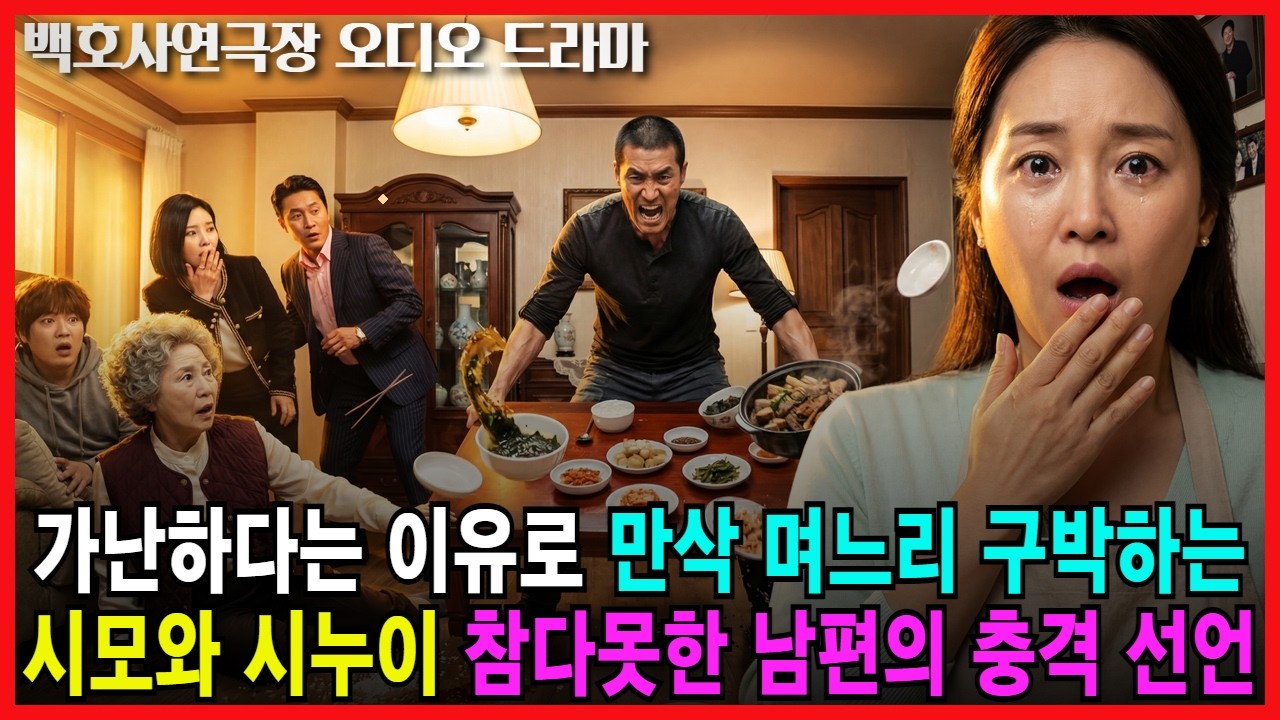 가난하다는 이유로 만삭 며느리에게 구박하는 시어머니와 시누이 참다못한 남편의 충격 선언 | 오디오드라마 가족사연 감동사연 고부갈등 반전사연 시어머니사연