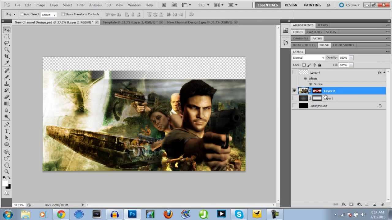 YouTube One Channel Layout (and how to make banners)