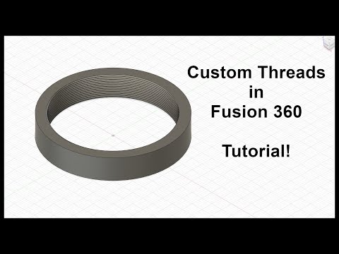 How to add Custom Threads to Fusion 360! | Fusion 360 Tutorial