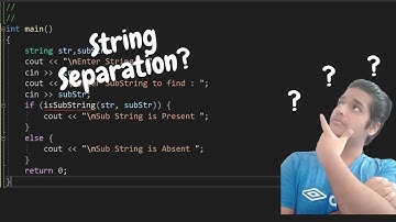String Separation in C++ | Convert Sentences into Words in C++ | C++