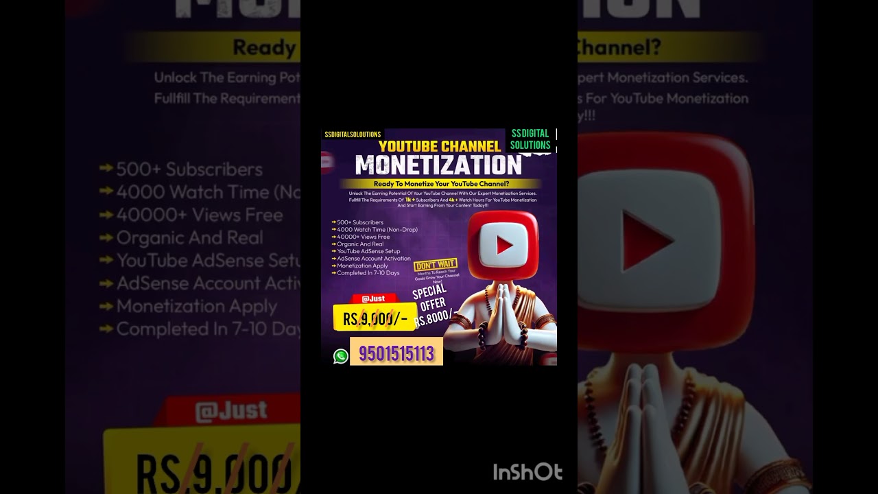 𝐘𝐎𝐔𝐓𝐔𝐁𝐄 𝐂𝐇𝐀𝐍𝐍𝐄𝐋 𝐌𝐎𝐍𝐄𝐓𝐈𝐙𝐀𝐓𝐈𝐎𝐍Ready To Monetize Your YouTube Channel? 