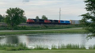 Trains of Potterville, MI (4 CN's + Amtrak) (6/4/24)