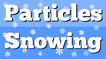 How To Make Snow Effect With Particle System In Game Made In Unity Software | Snowflakes Particles