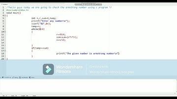 C program to check Armstrong number using Dev C/C++