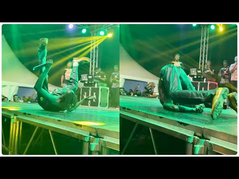 Fall Of The Year: Lilwin Massively Falls Down At Fameye Concert
