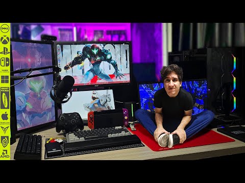 Meu novo SETUP GAMER para LIVES com DOIS PCs ficou SENSACIONAL