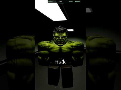 this Roblox game let's you become THE HULK😭