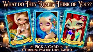 🧸(No/Low Contact) What Do THEY REALLY THINK of YOU🫠🤫💭🎢🧡 *Pick A Card*  Timeless Psychic Love Tarot
