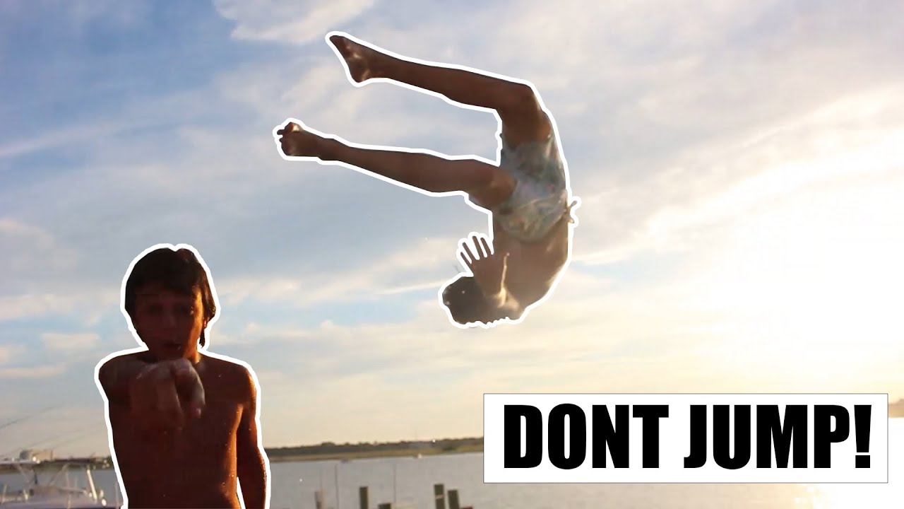 Kid TRIES To FLIP Off Dock (FAIL)