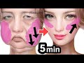 5MIN FACE LIFT EXERCISES FOR SAGGY CHEEKS, LAUGH LINES, SLIM JAWLINE