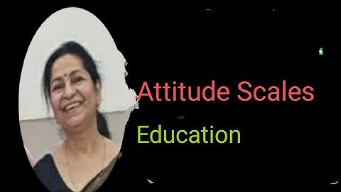Attitude Scale | Education     UGCNET