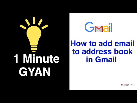 Videó: Hogyan vehetek fel új névjegyet a Gmail címjegyzékembe?