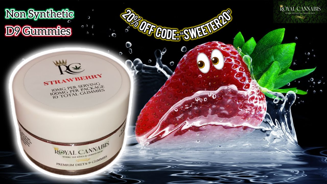 Royal Cannabis Strawberry 🍓 D9 Gummies