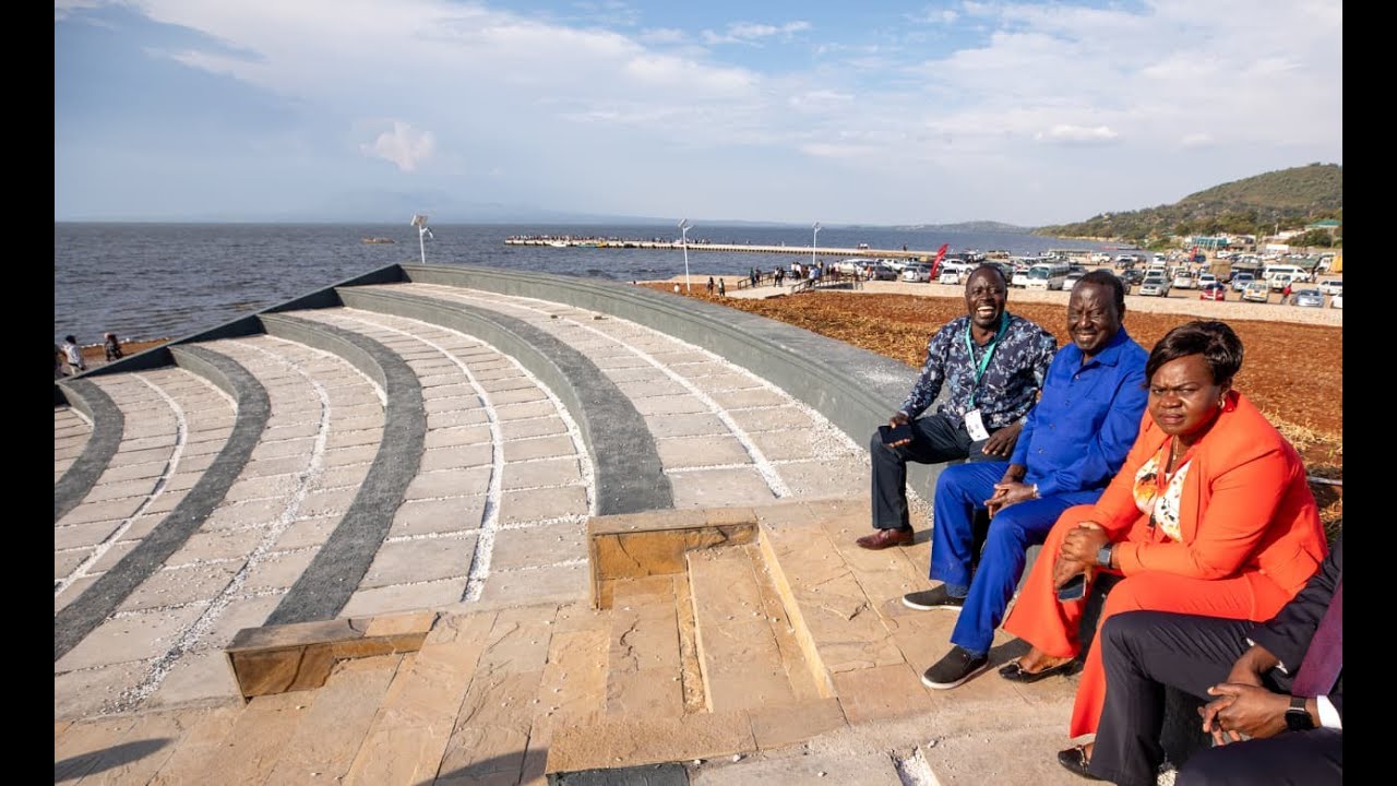 RAILA VISITS Homabay’s Iconic Amphitheater Beachfront by WANGA – DROPS 2027 Bombshell to the Locals!
