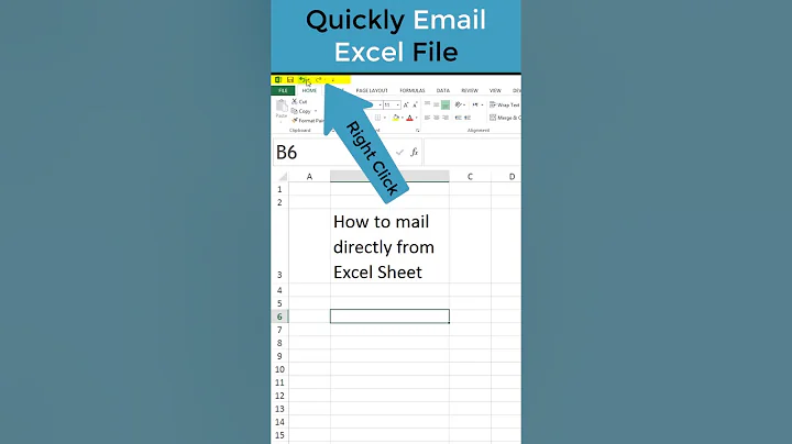 Mail directly from excel  #shorts