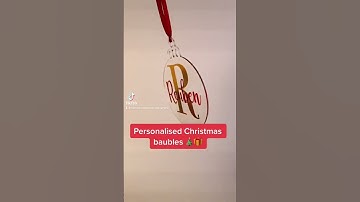 Personalised christmas baubles, christmas gifts, custom Christmas bauble, surprise Christmas card