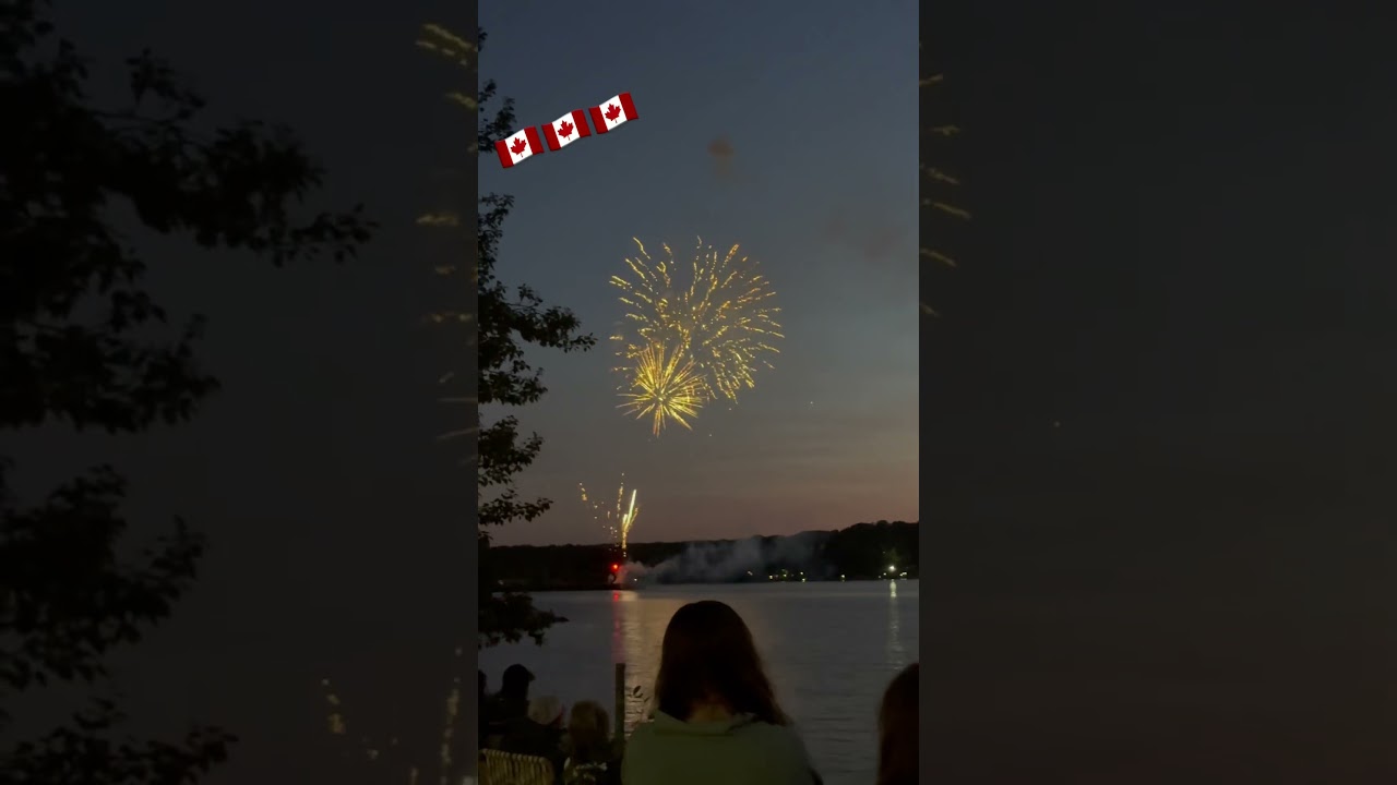 POV: Fireworks on the Water for Canada Day 🇨🇦🇨🇦🇨🇦 