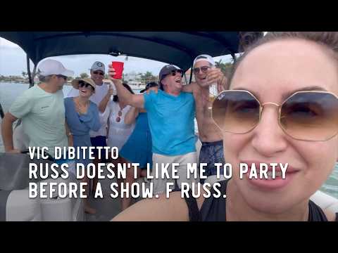 Russ doesn't like me to party before a show. F Russ.