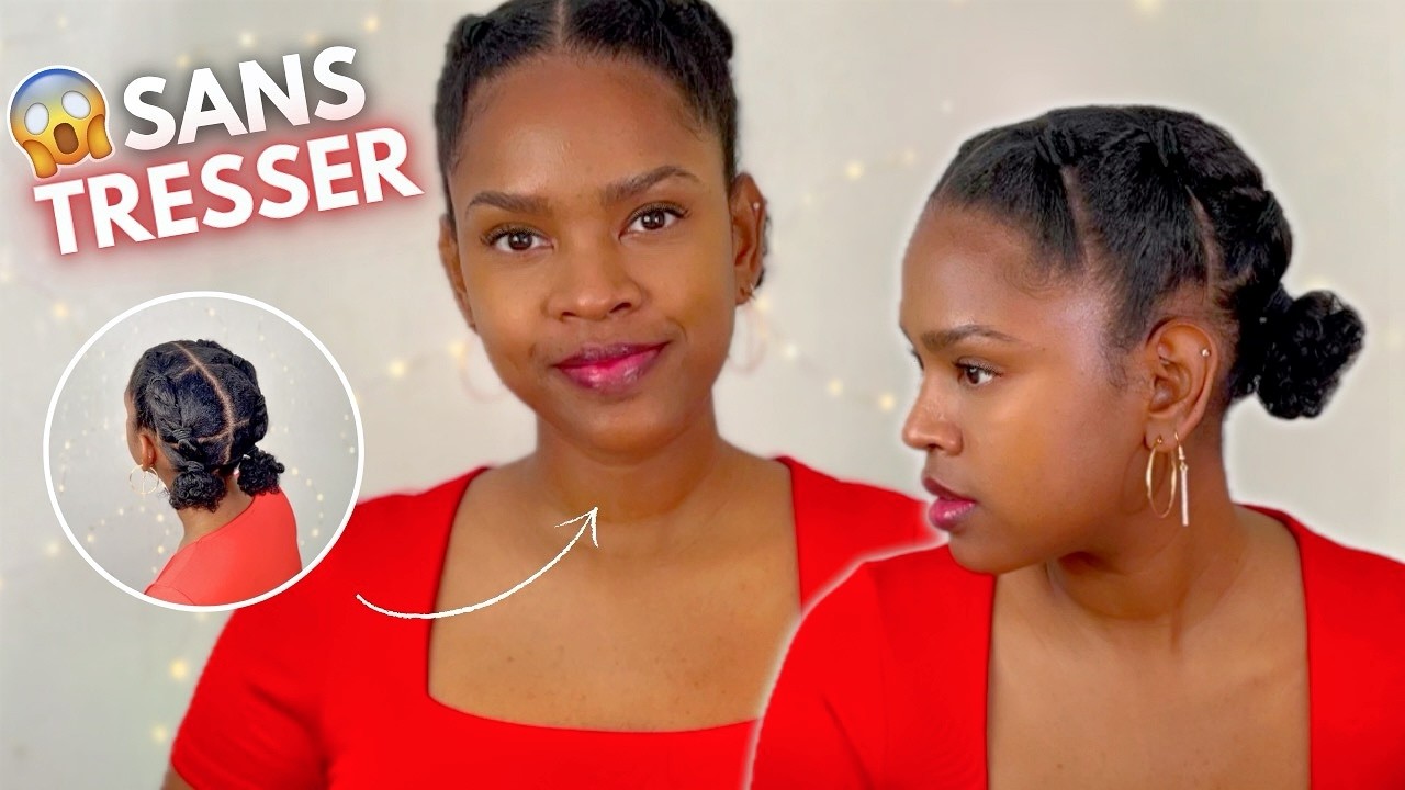 Coiffure protectrice 🚫 SANS TRESSES pour cheveux courts