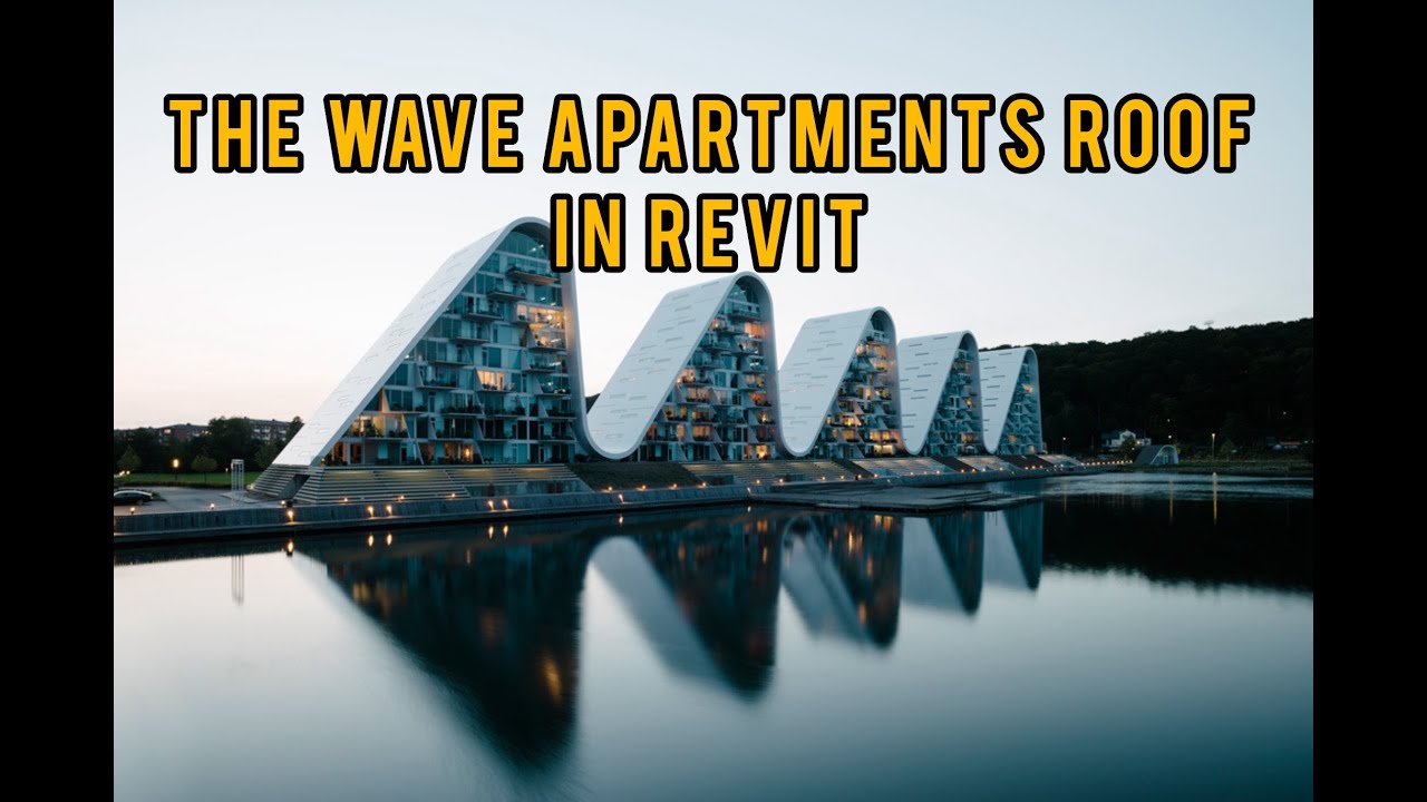 Крыша жилого комплекса Wave Apartments в Revit