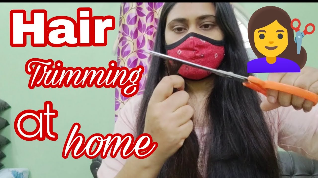 How to trim hair at home💇‍♀️ /Trimming hair easy steps/shyiiigirl 