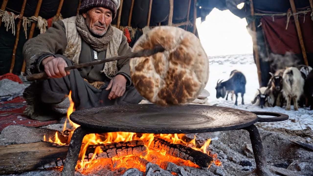 Extreme Nomadic Life in Afghanistan | Goat Herding, Harsh Winter & Village Cooking