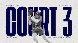 Vizualspots PEAK Pickleball Club Court 3 June 15 2025