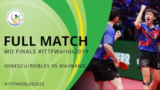 FULL MATCH REPLAY | IONESCU (ROU) / ROBLES (ESP) VS MA/WANG (CHN) | MD FINALS #ITTFWorlds2019