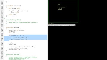 Creating a C# console Snake game - Part #8 - Target handling