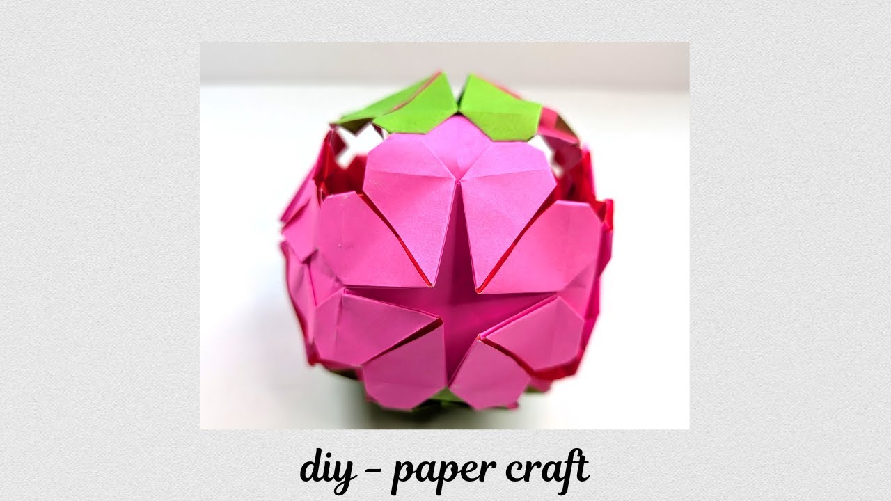 How to make easy origami kusudama - diy paper craft