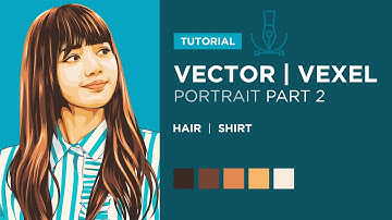 Vector x Vexel Portrait Time lapse/Tutorial - Part 2 (BLACKPINK - Lisa)