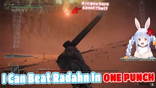 Funny Reactions When Pekora Think She Can Beat Radahn In One Punch Hololive Elden Ring【ENG SUB】