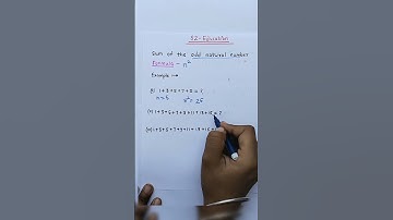 "Discover the simple formula for finding the sum of odd natural number"#shorts #youtubeshorts #maths
