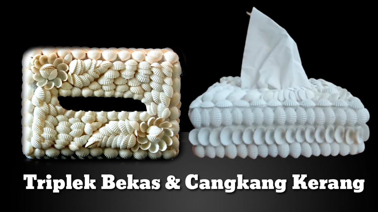 Ditengah PPKM Pengerajinan ini Membuat Tempat Tisu Cantik dari Cangkang Kerang | DIY Tisue Box