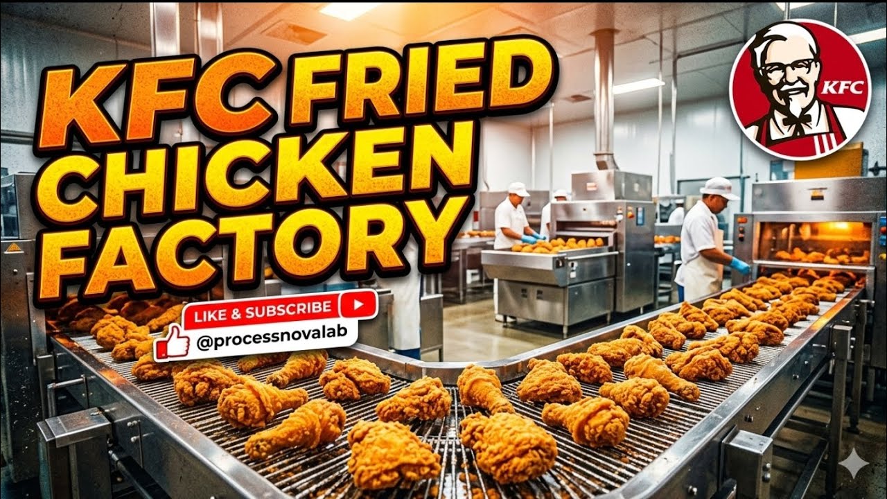 How KFC Fried Chicken Is Made in Factories | Full Production Process ...