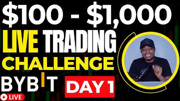 $100 to $1,000 Live Crypto Trading Challenge on Bybit (Day 1) #livetrading